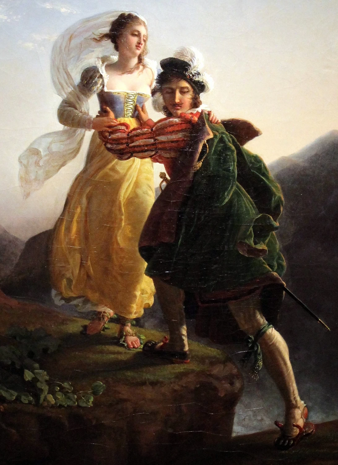 Bianca Cappello e il suo amante in fuga verso Firenze attraverso l'Appennino - Musée des Beaux, Arts, Lione